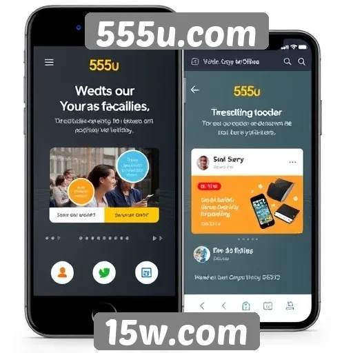 Desempenho mobile do site 555u.com