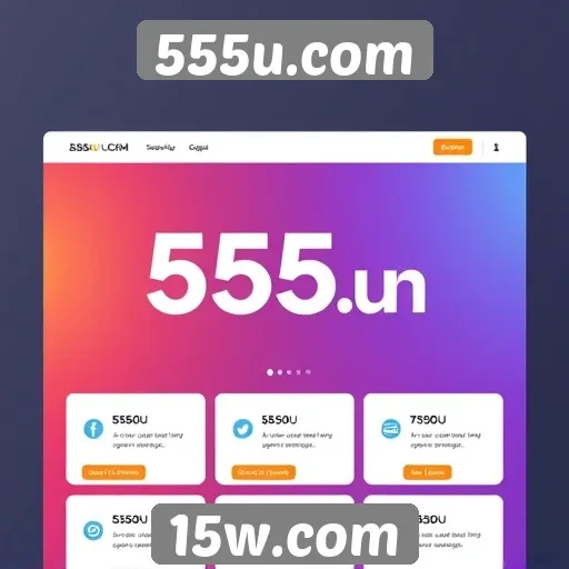 Interface do usuário do site 555u.com e sua usabilidade